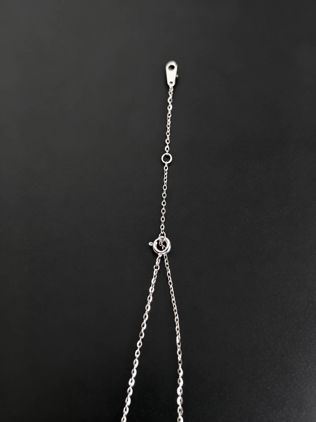 Moissanite Tennis Racket Necklace in S925 Sterling Silver