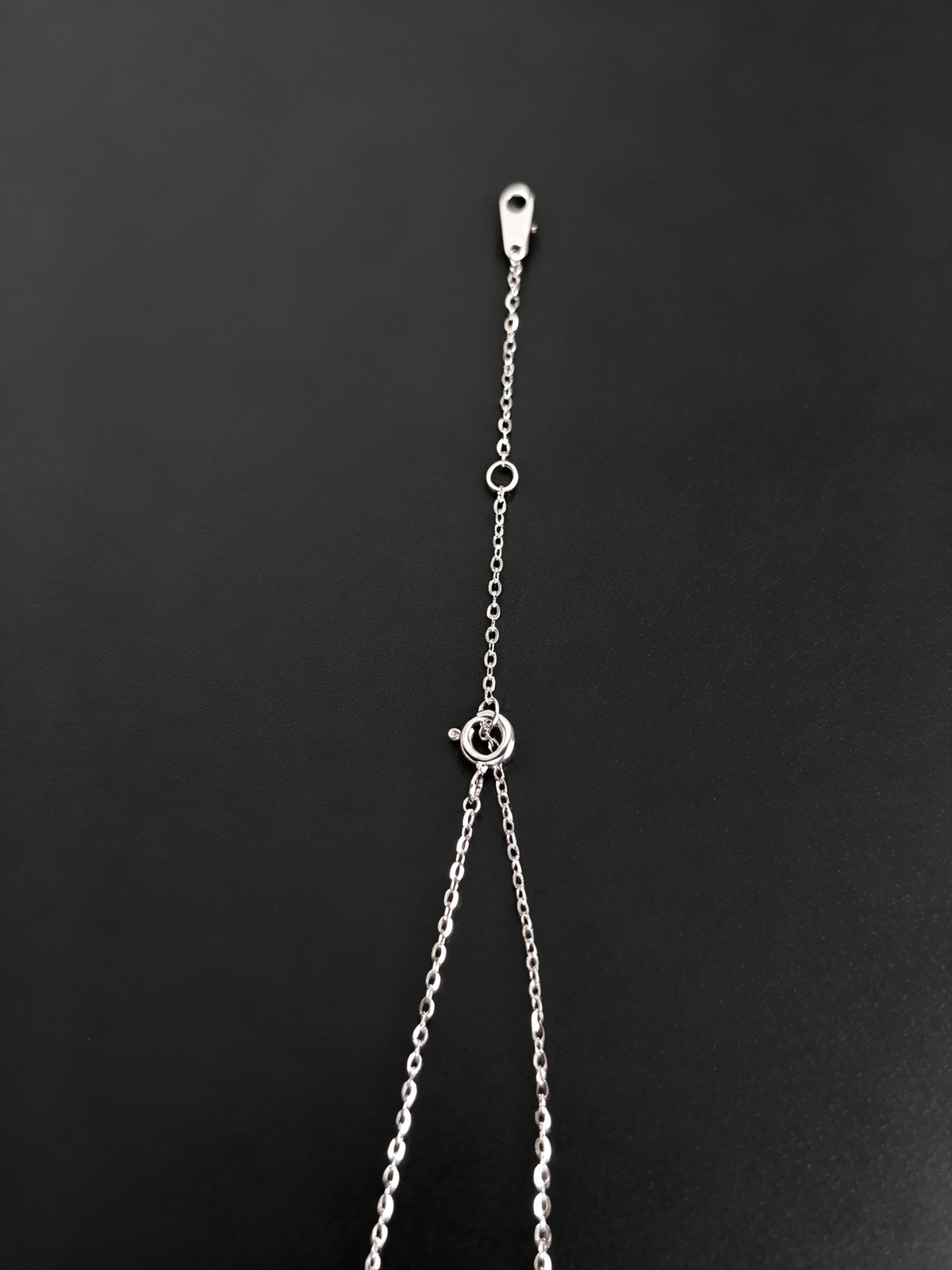 Moissanite Tennis Racket Necklace in S925 Sterling Silver