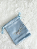 925 Sterling Silver Moissanite Pegasus Star Necklace