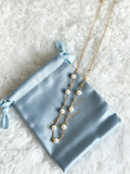 24K Gold-Plated Double-Strand Pearl Necklace