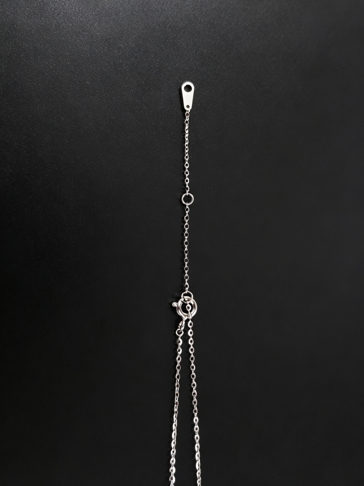 Blue Moissanite Pear-Cut Pendant Necklace in S925 Sterling Silver