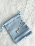 925 Sterling Silver Moissanite Snowflake Necklace