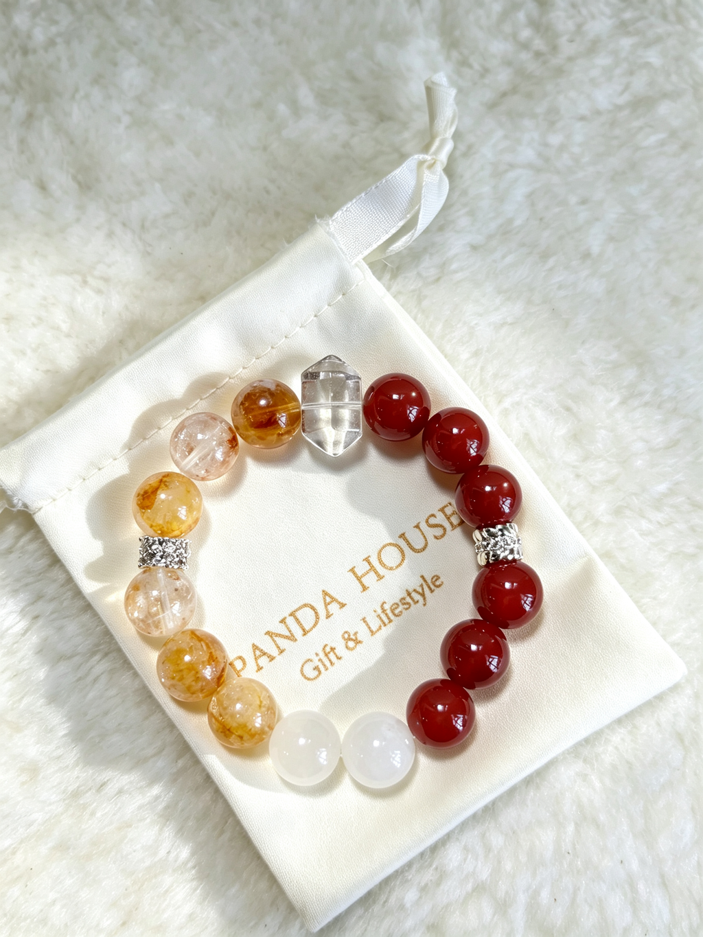 Let the Past Rest Crystal Bracelet