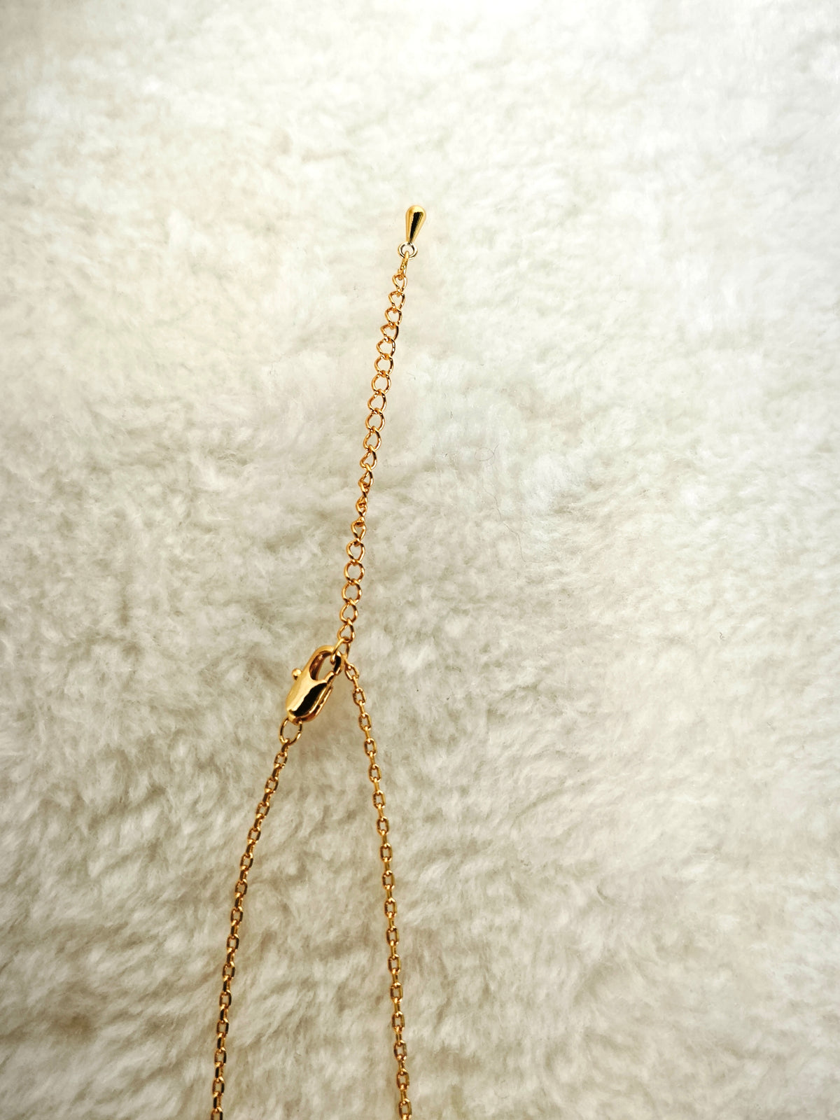 24K Gold Plated Pink Rose Blue Triangle Pendant Adjustable Necklace