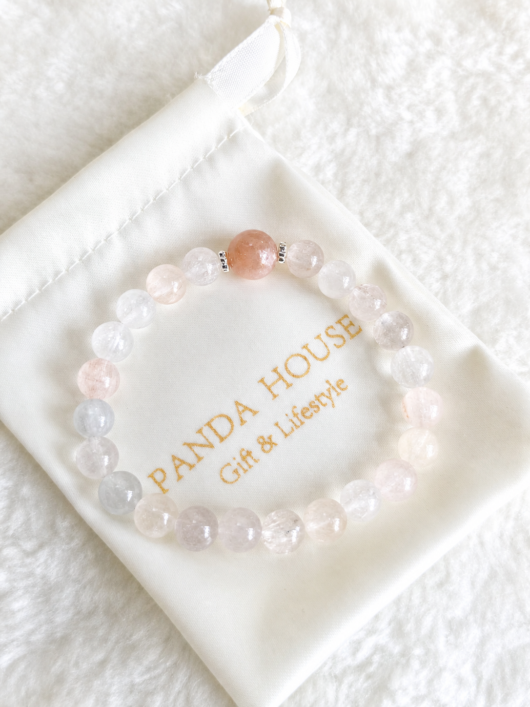 Feather Rose Crystal Bracelet