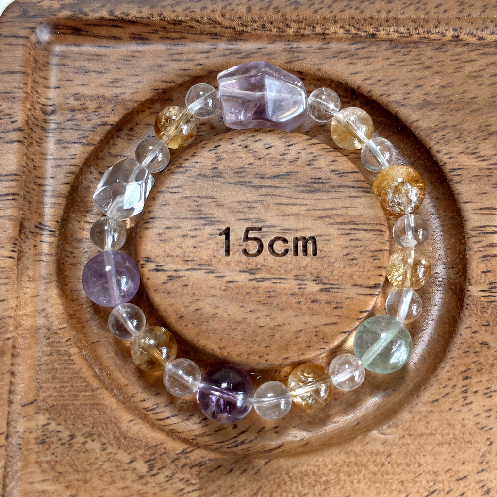Sunlit Heart Crystal Bracelet