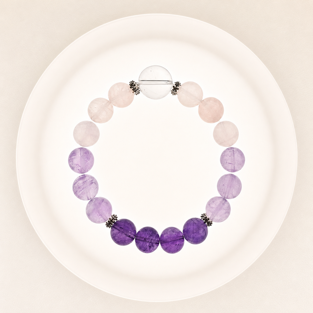 Lavender Rose Dream Crystal Bracelet