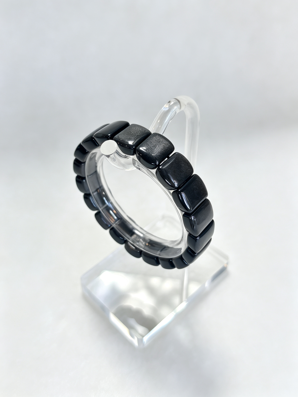 Protect Your Peace Square Crystal Bracelet