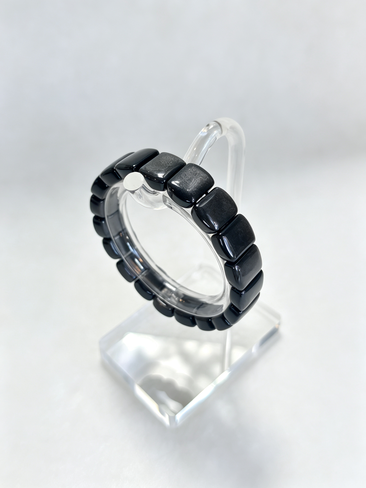 Protect Your Peace Square Crystal Bracelet