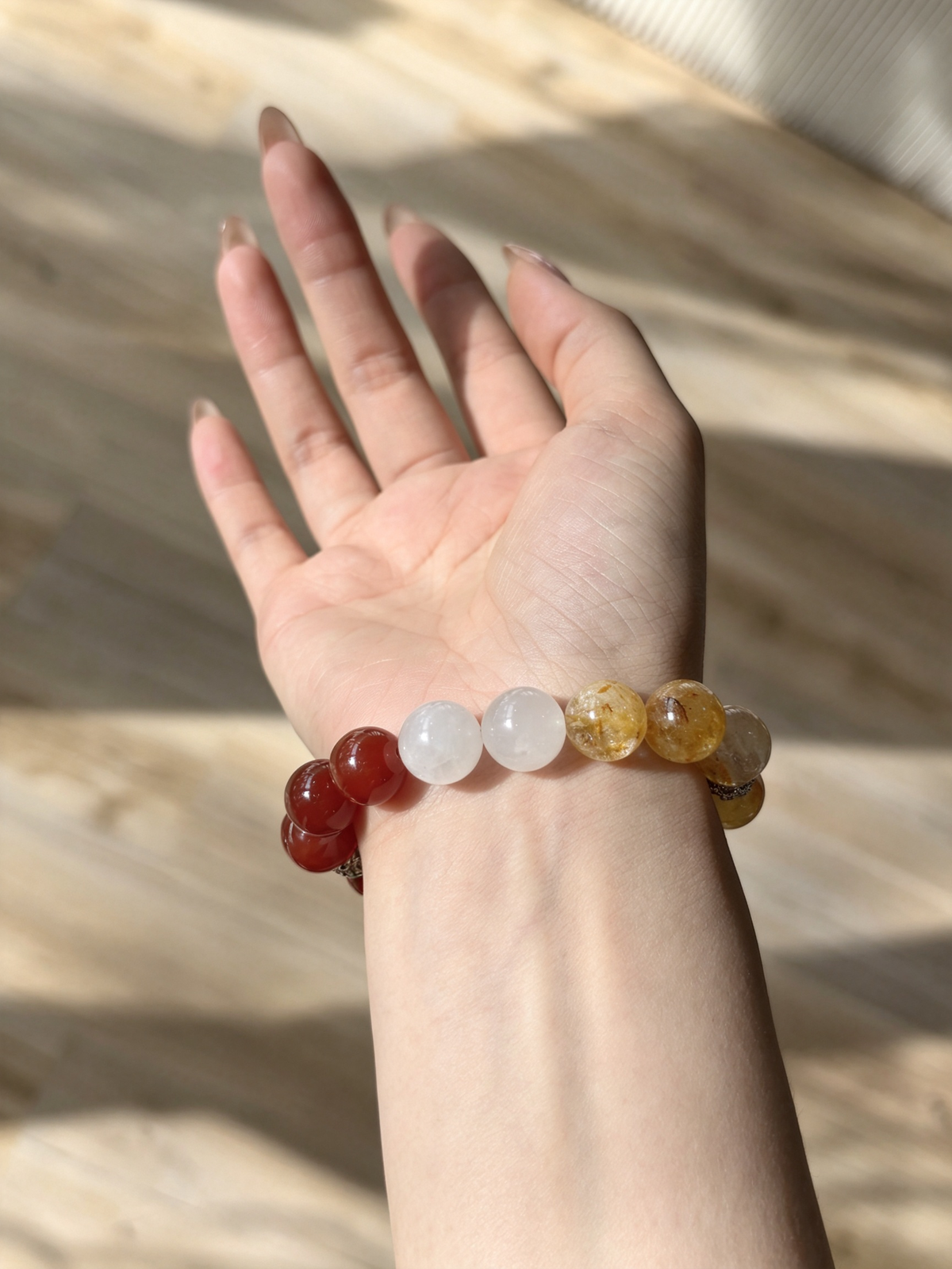 Let the Past Rest Crystal Bracelet