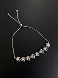 Moissanite Heart Tennis Bracelet in S925 Sterling Silver