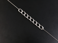 Moissanite Chain Link Bracelet in S925 Sterling Silver