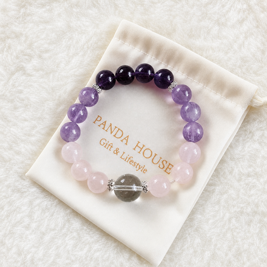Lavender Rose Dream Crystal Bracelet