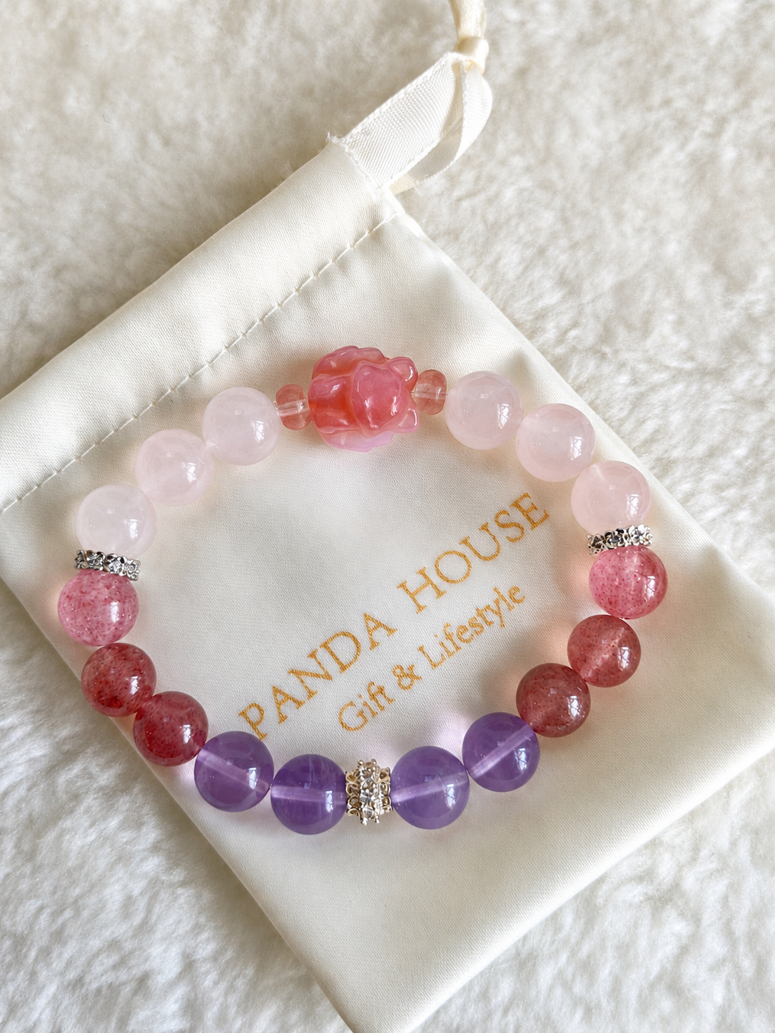 Foxglow Romance Crystal Bracelet