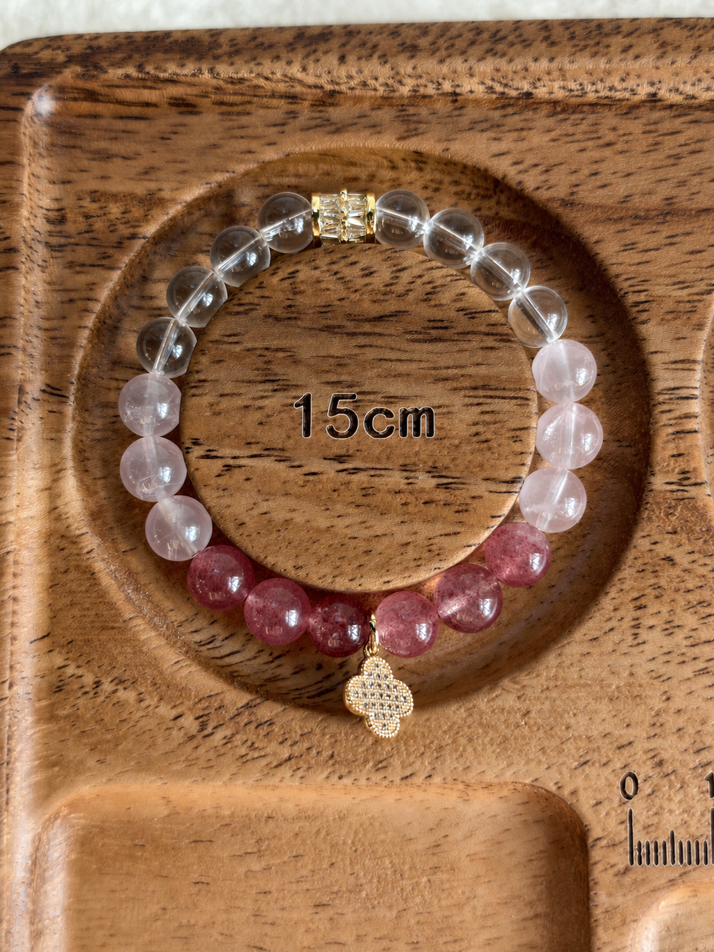 Clover Heart Crystal Bracelet