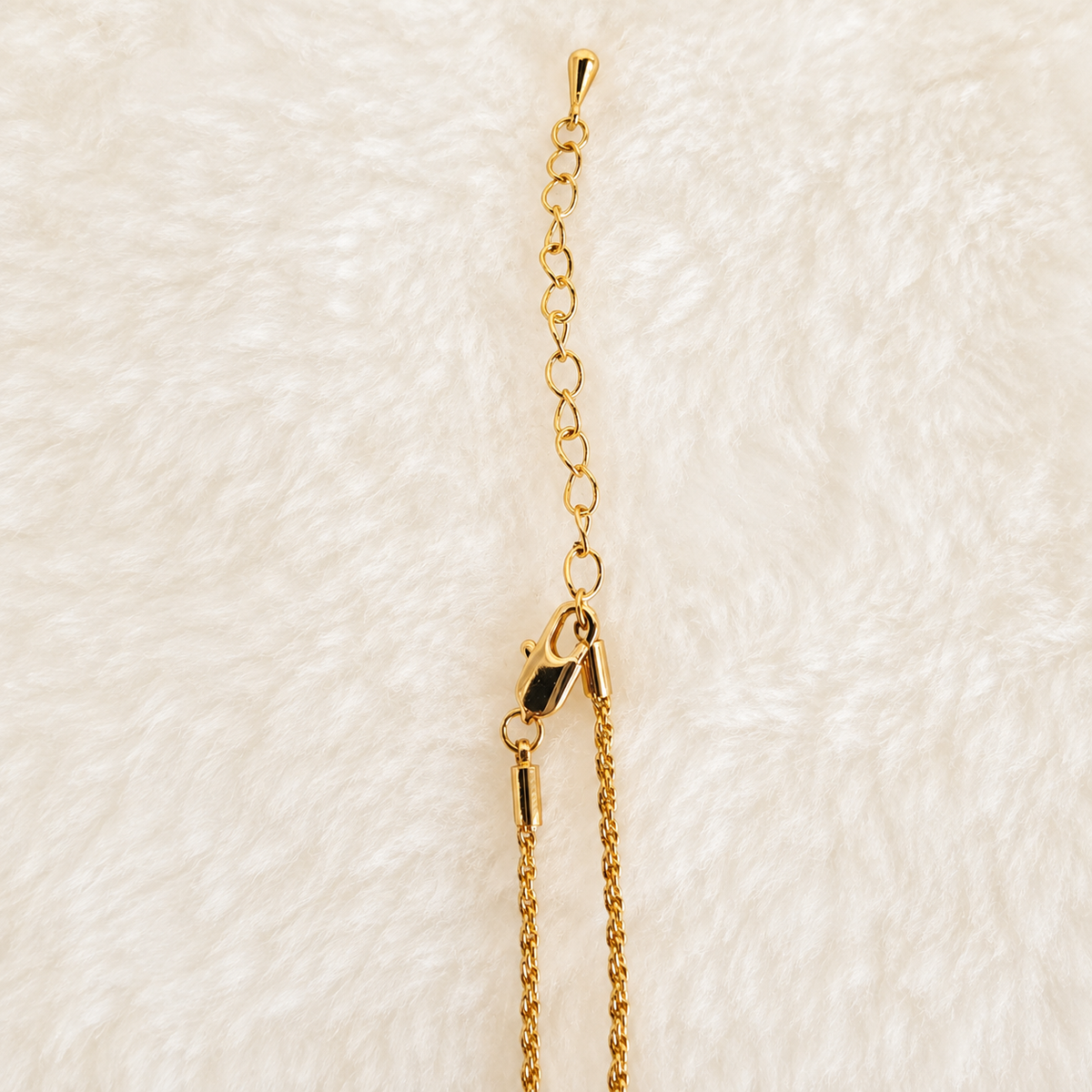 24K Gold Plated Crimson Rose Wheat Sage Green Medallion Adjustable Necklace