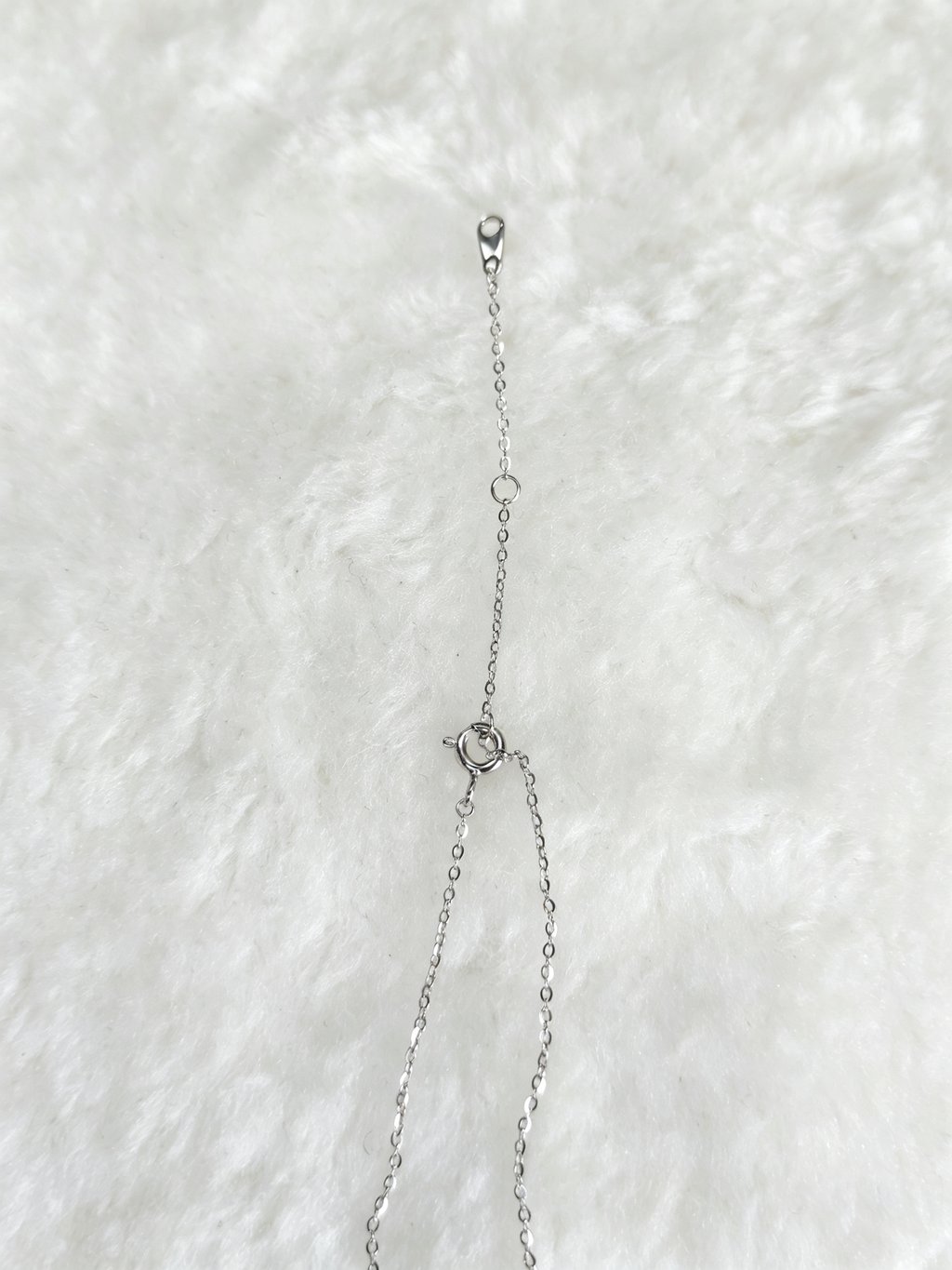 S925 Sterling Silver Blue Moissanite Marquise Station Necklace