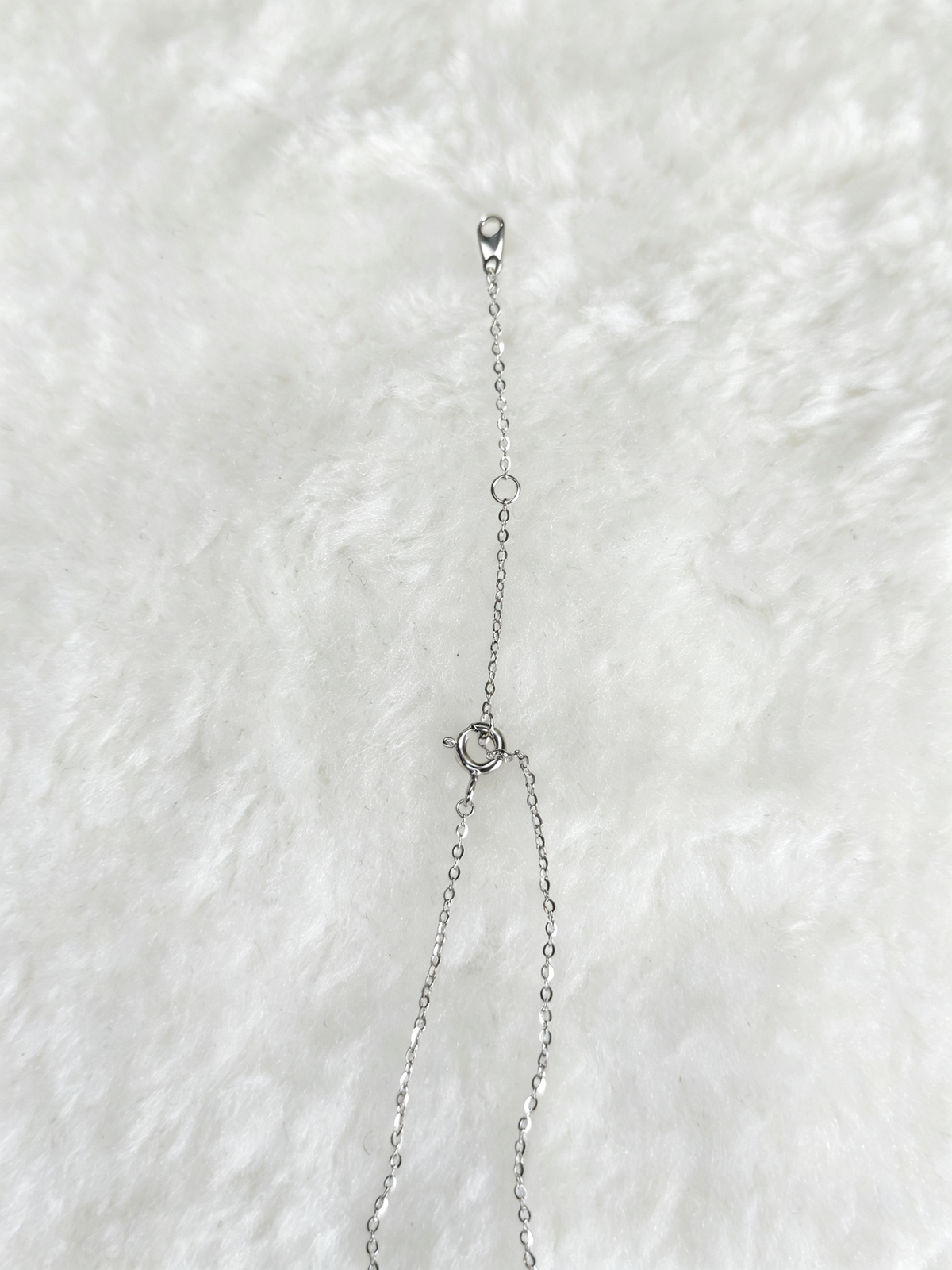 S925 Sterling Silver Blue Moissanite Marquise Station Necklace