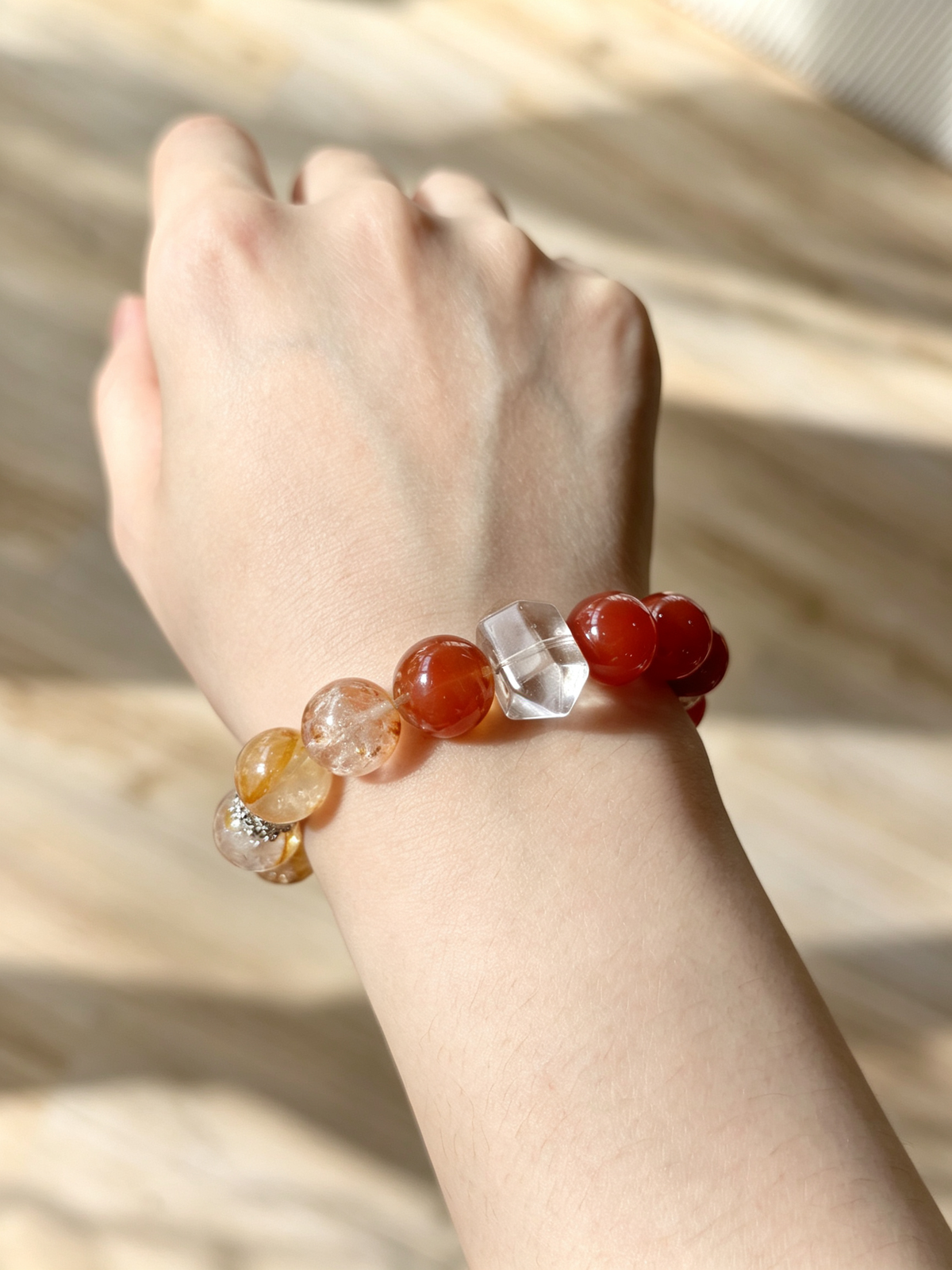 Let the Past Rest Crystal Bracelet