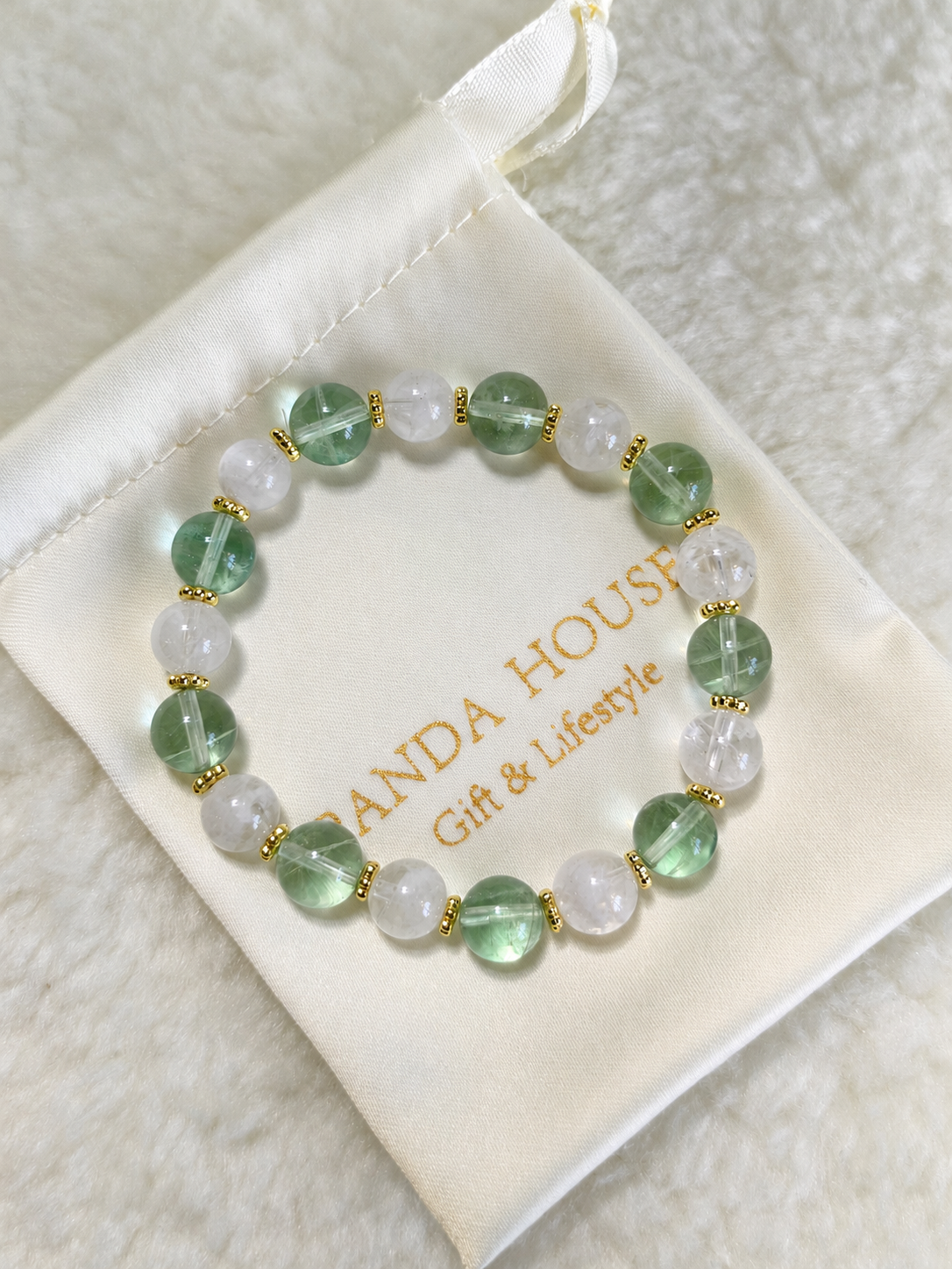 Snowlit Garden Crystal Bracelet