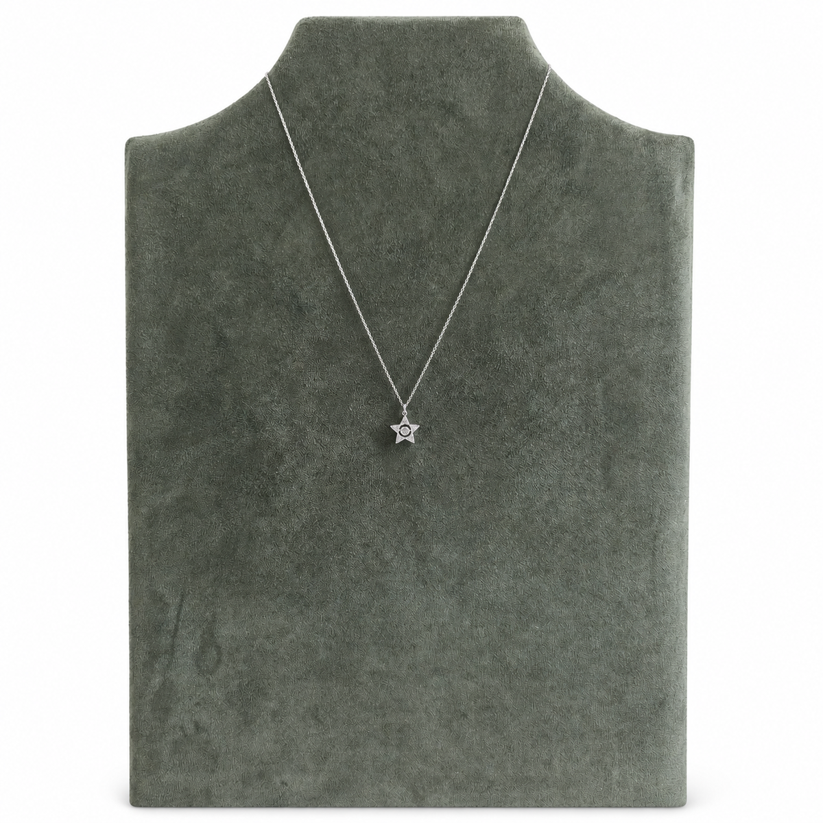 Starlit Motion Dancing Moissanite Star Necklace in S925 Sterling Silver