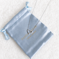 Open Heart Moissanite Necklace in S925 Sterling Silver