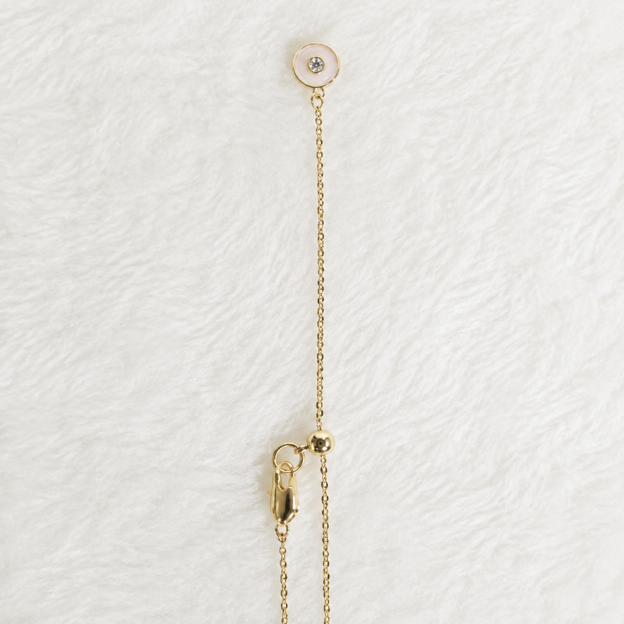 24K Gold Plated Rose Cameo Pearl Necklace