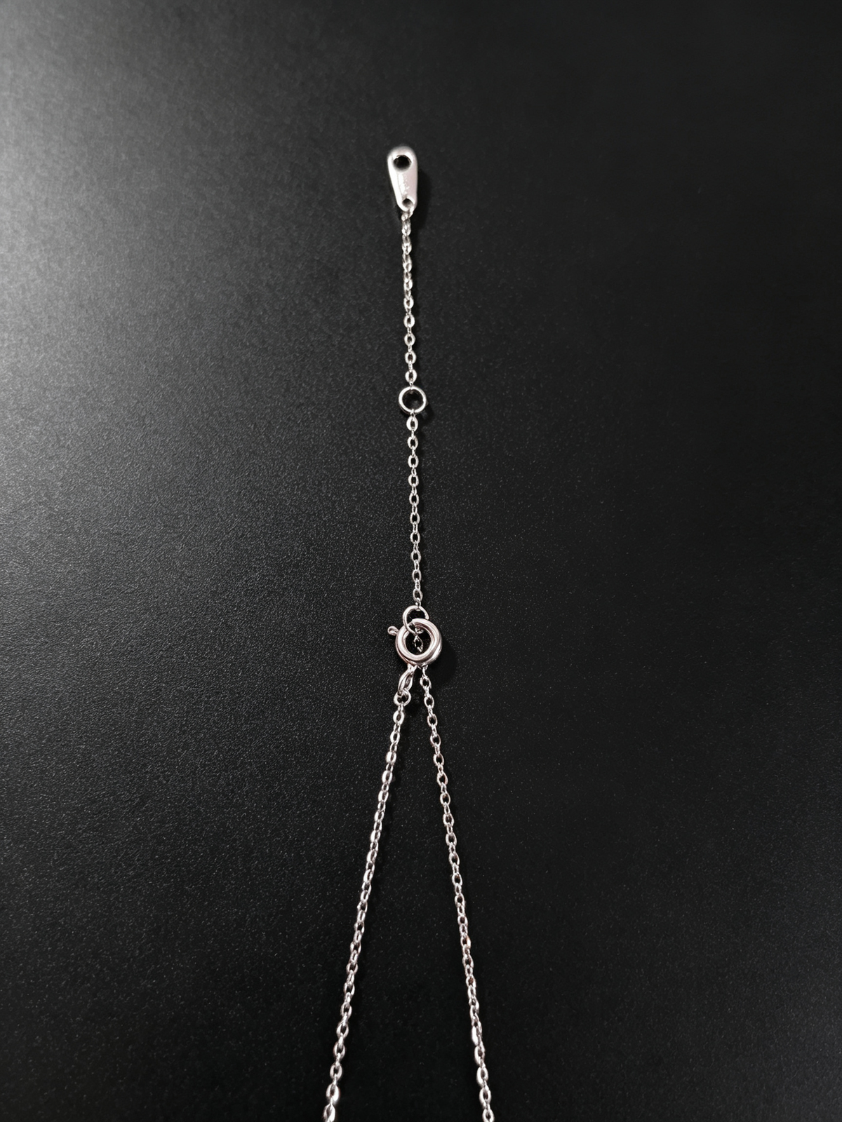 Moissanite Saturn & Star Drop Necklace in S925 Sterling Silver