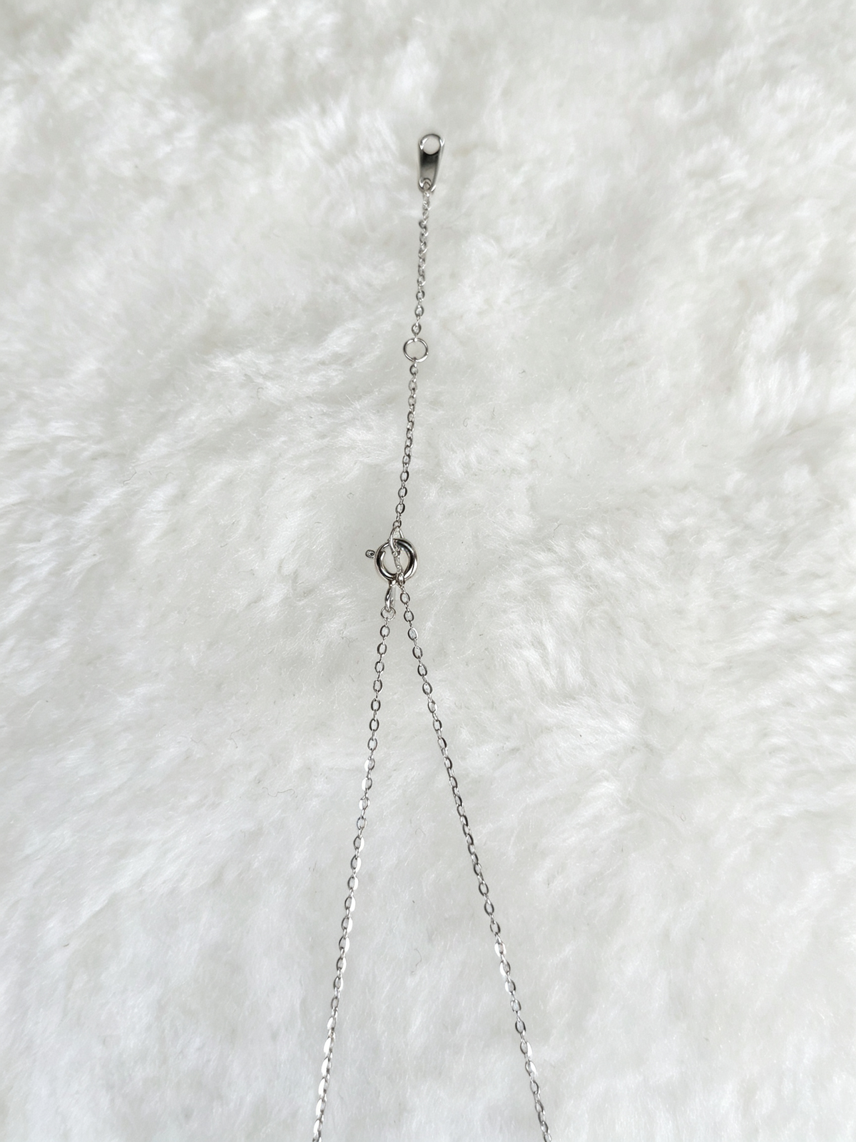 S925 Sterling Silver Moissanite Crescent Moon Necklace