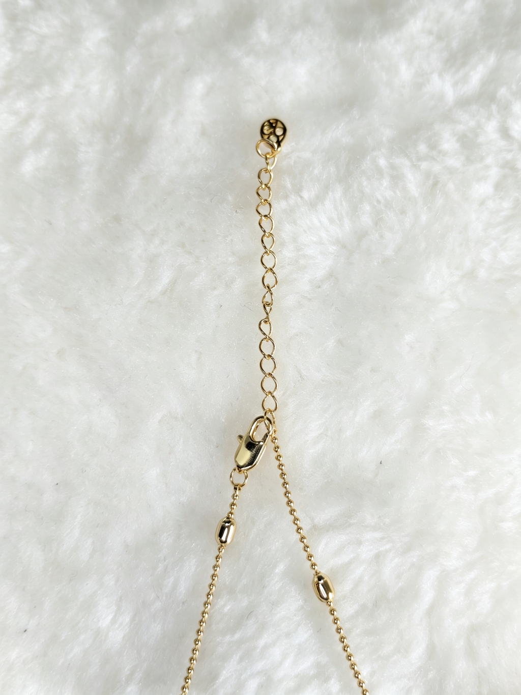 24K Gold-Plated Mother-of-Pearl Round Pendant Necklace