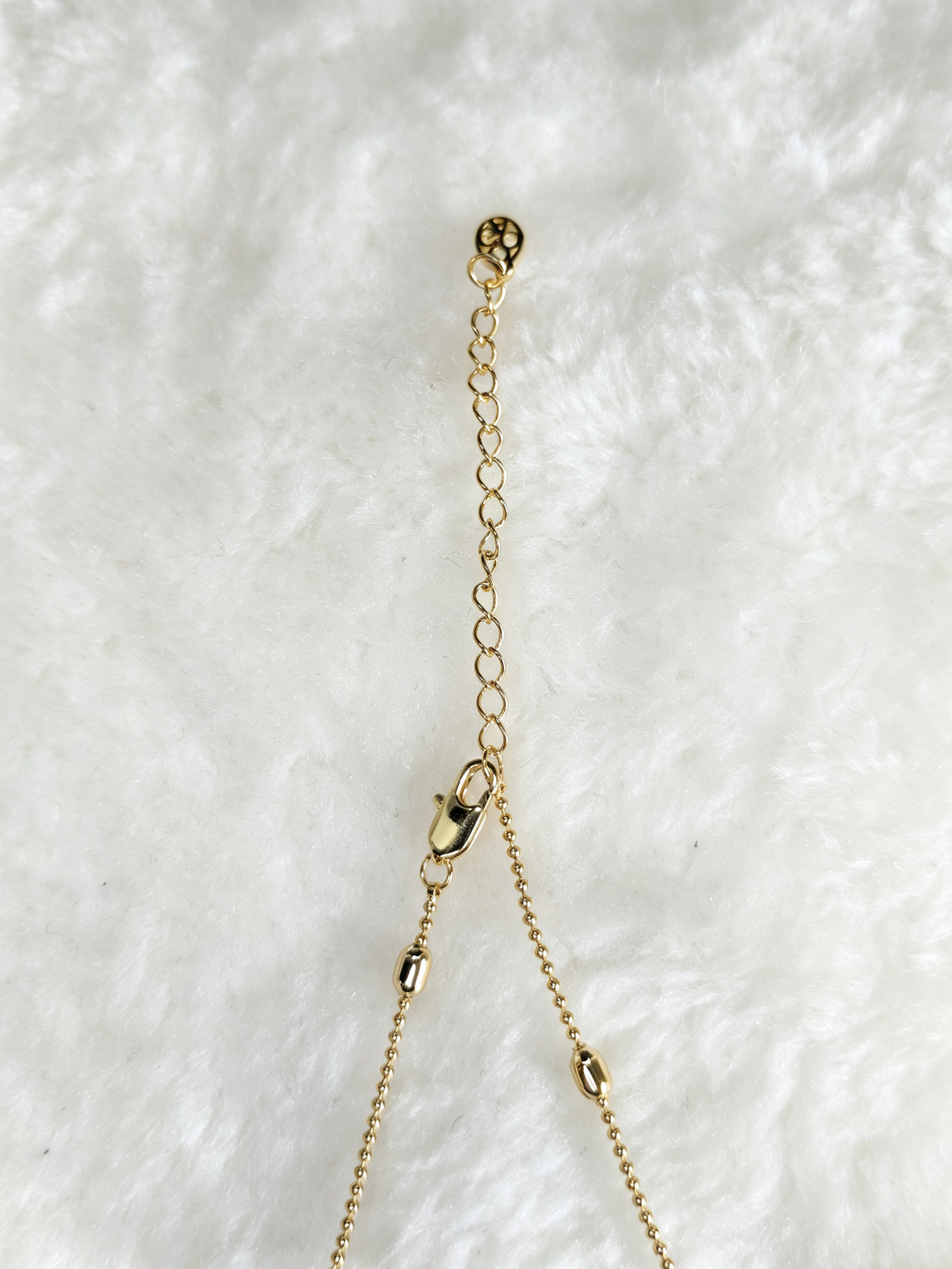 24K Gold-Plated Mother-of-Pearl Round Pendant Necklace