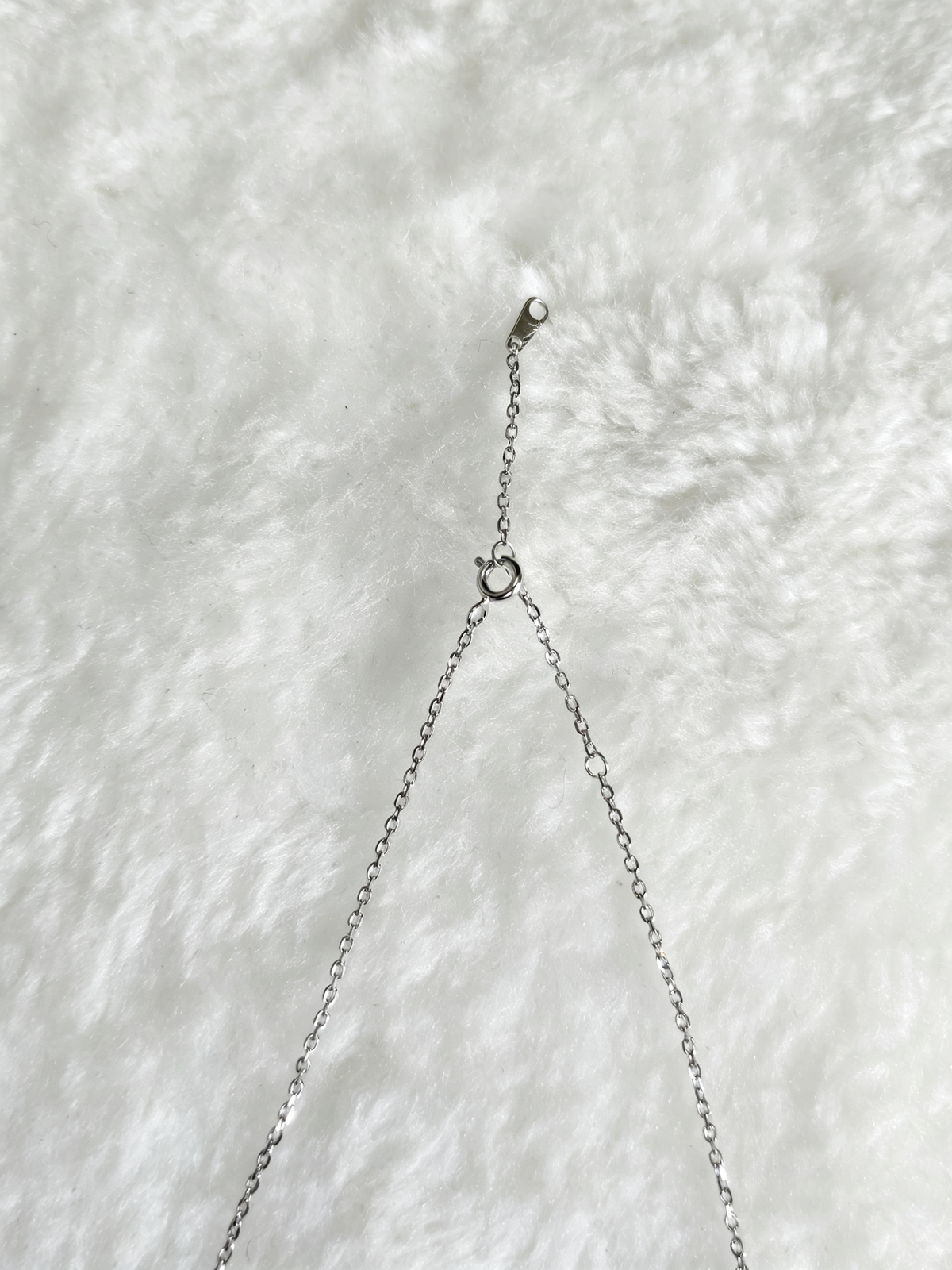 925 Sterling Silver Moissanite Double Butterfly Necklace
