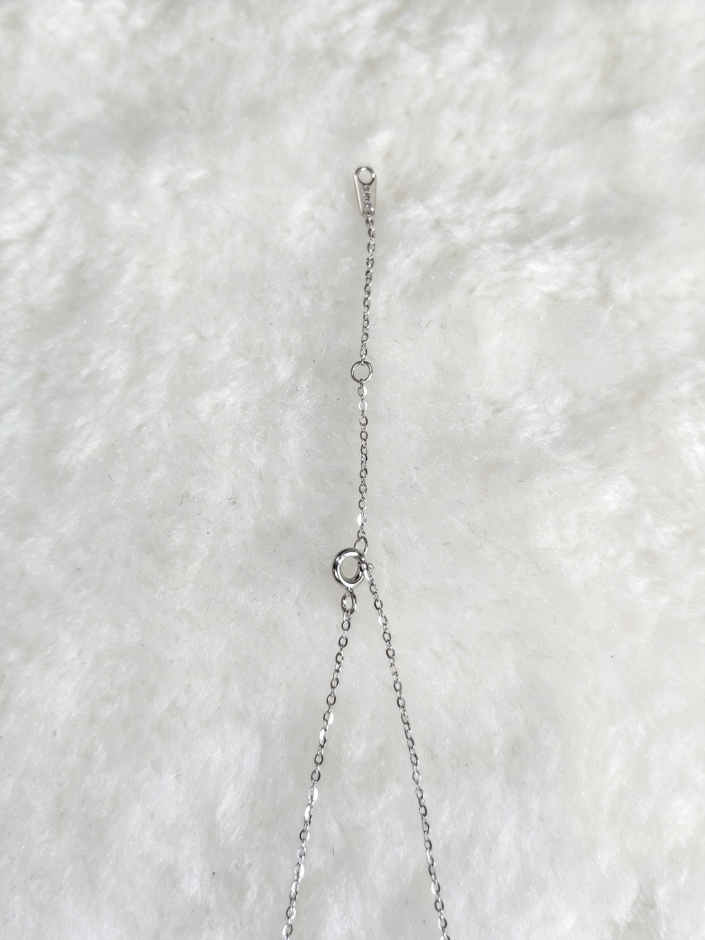 S925 Sterling Silver Blue Moissanite Floral Station Necklace