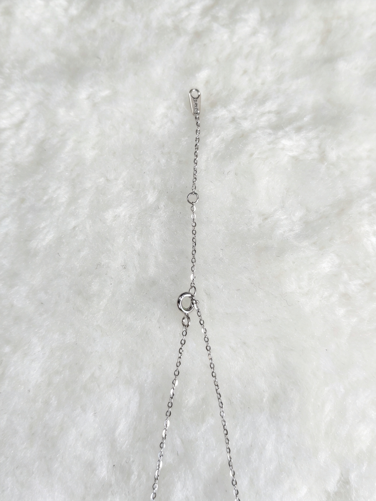 S925 Sterling Silver Blue Moissanite Floral Station Necklace