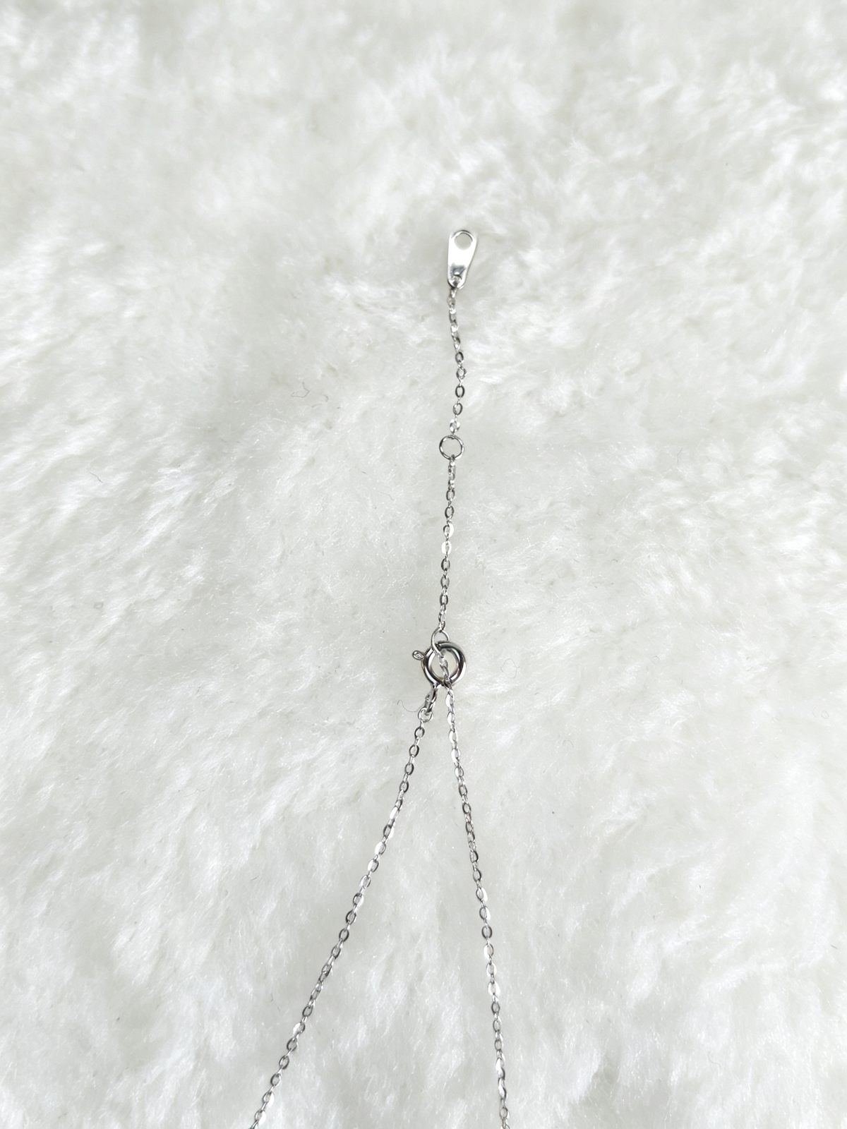 S925 Sterling Silver Moissanite Cylinder Drop Y Necklace