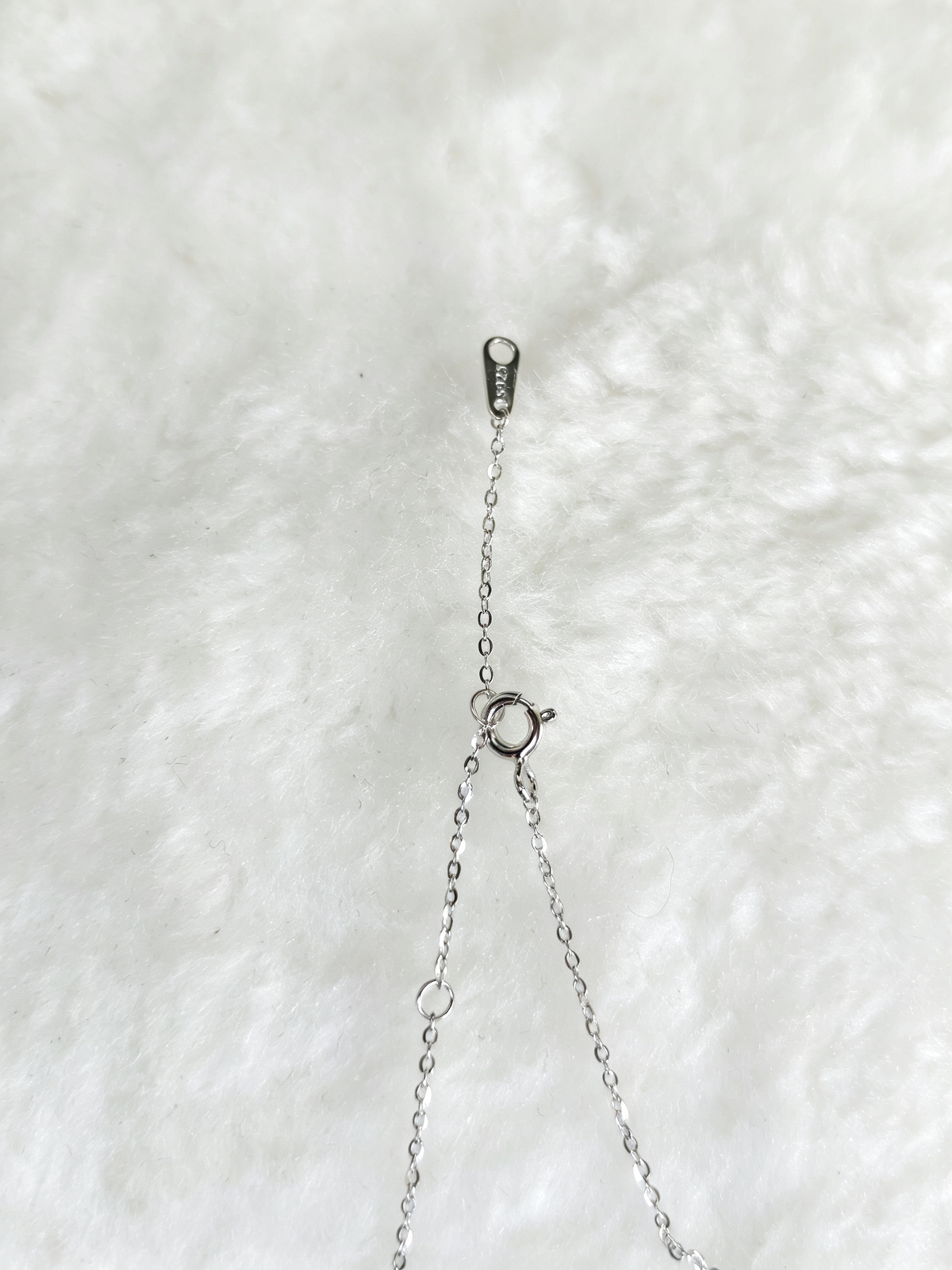 925 Sterling Silver Moissanite Interlocking Circle Necklace
