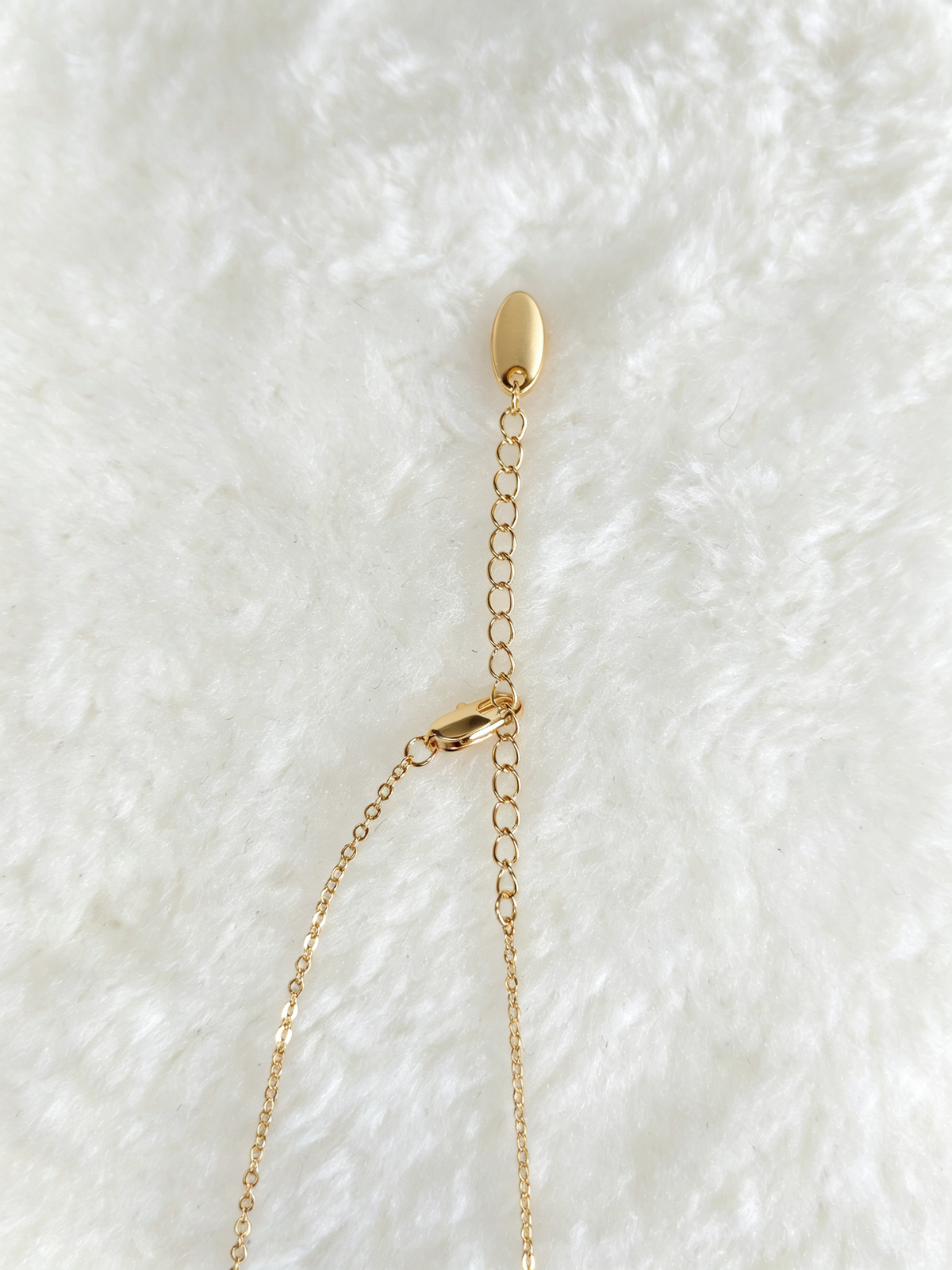 24K Gold-Plated Mother-of-Pearl Whale Tail Necklace