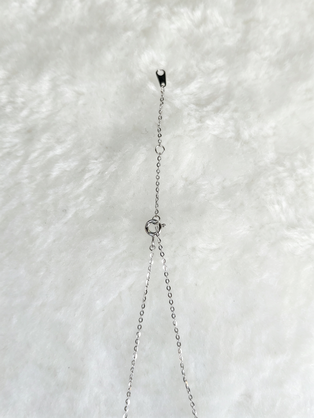 S925 Sterling Silver Moissanite Heartbeat Necklace