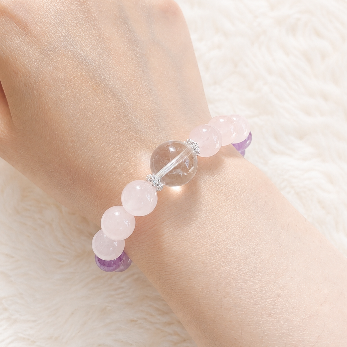 Lavender Rose Dream Crystal Bracelet