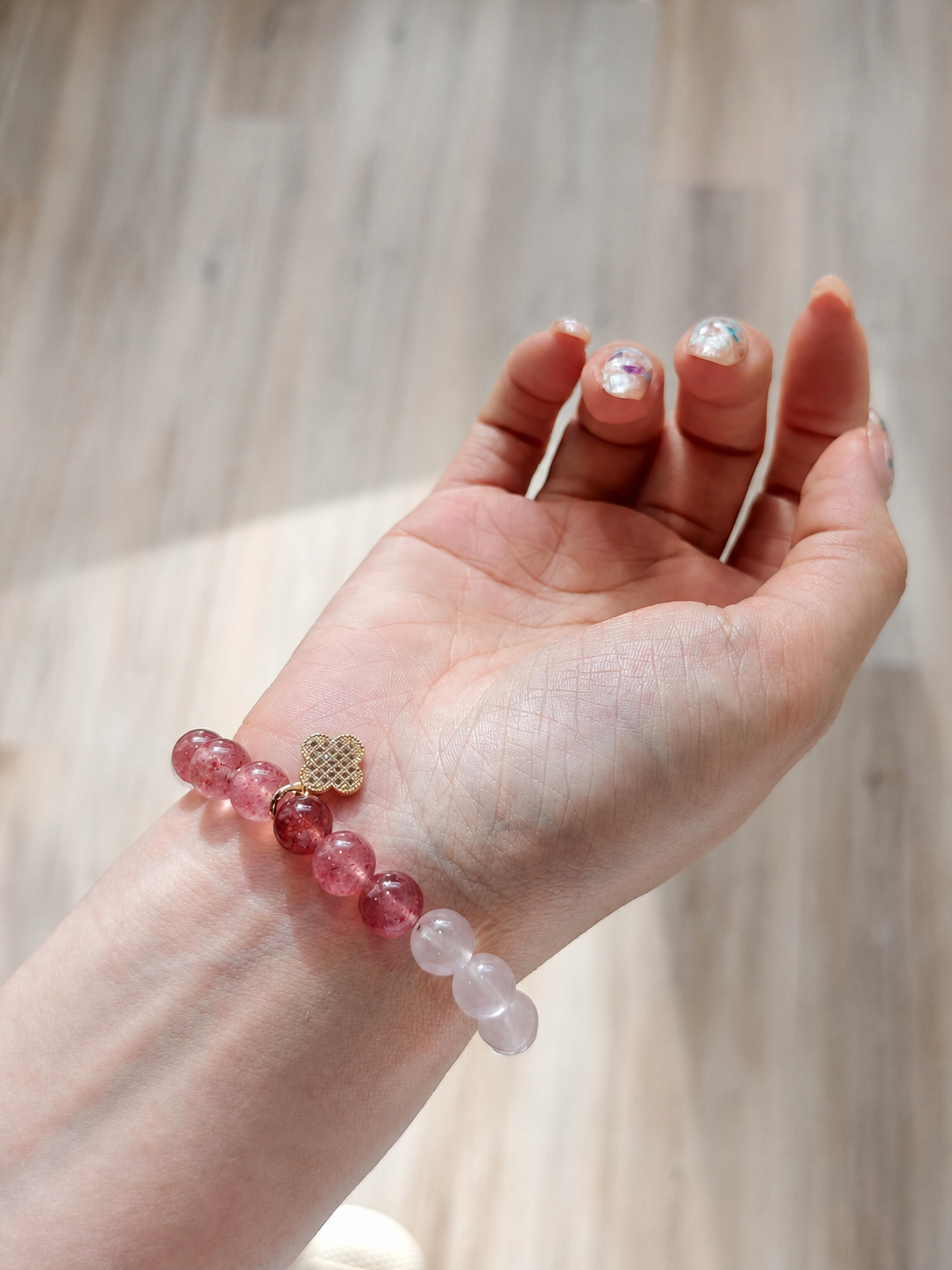 Clover Heart Crystal Bracelet