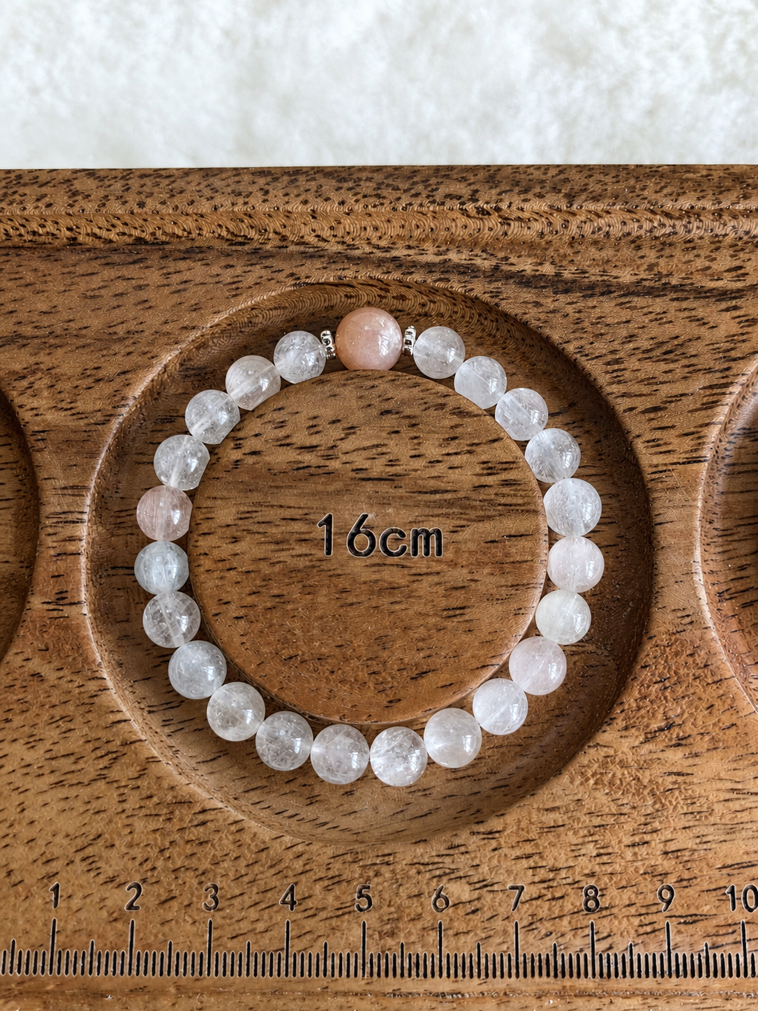 Feather Rose Crystal Bracelet