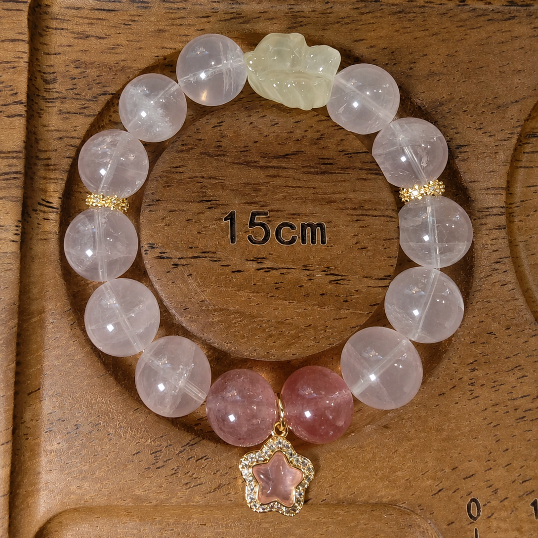 Rose Star Wish Crystal Bracelet