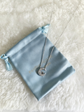 Moonlight Cat Moissanite Necklace in S925 Sterling Silver