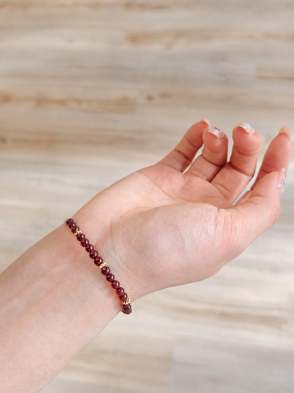 Crimson Heart Crystal Bracelet