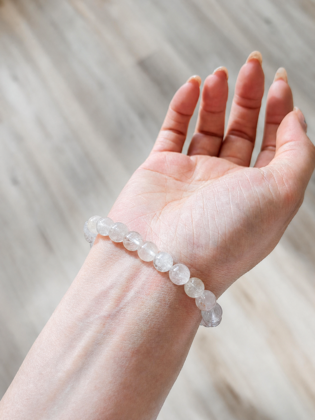 Feather Rose Crystal Bracelet
