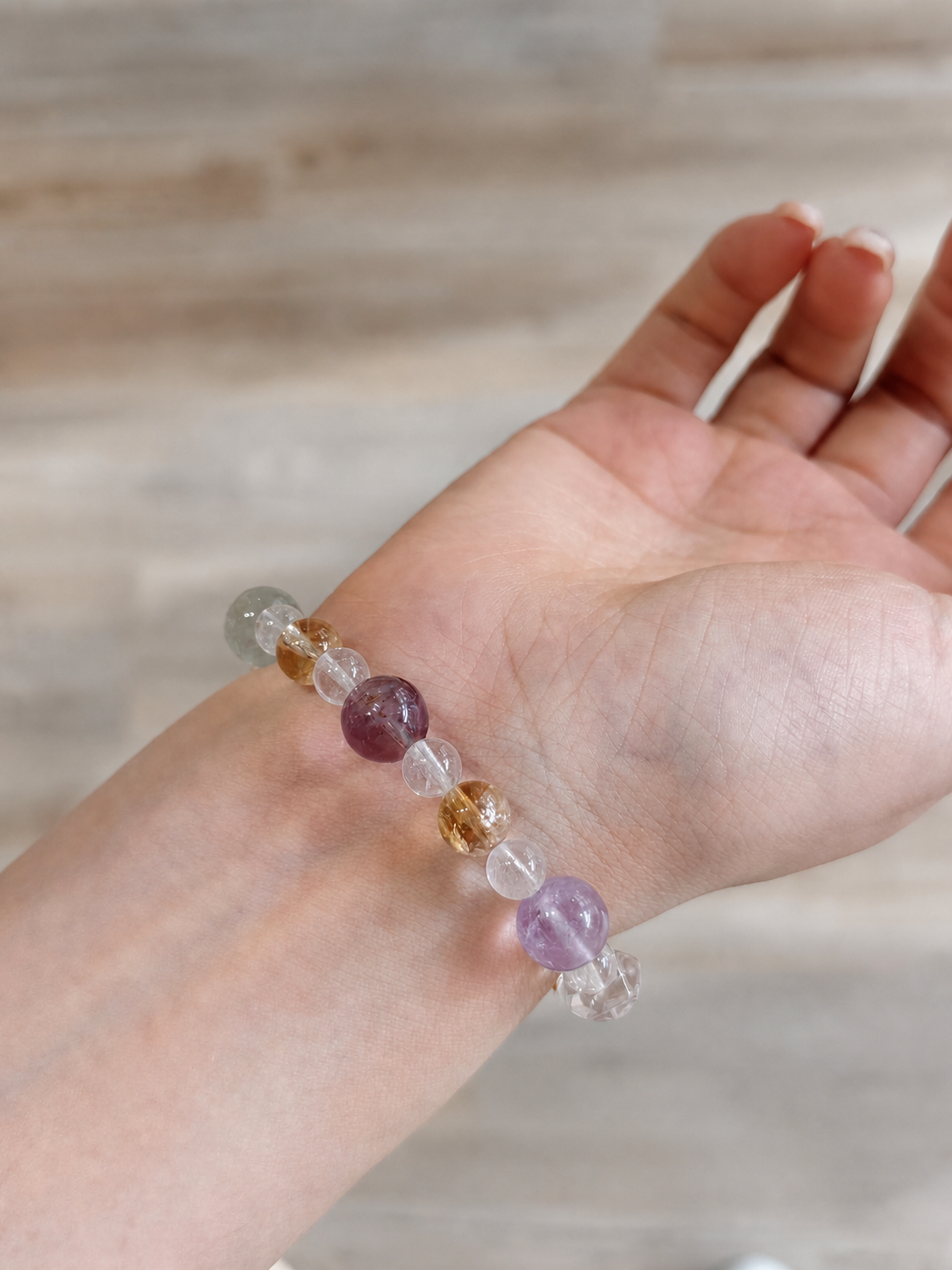 Sunlit Heart Crystal Bracelet