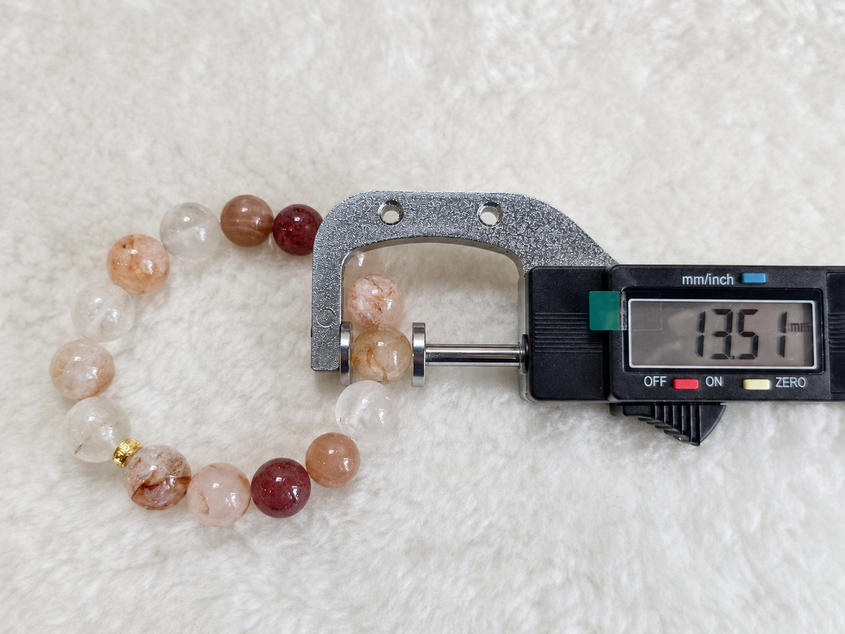 Peach Moon Glow Crystal Bracelet