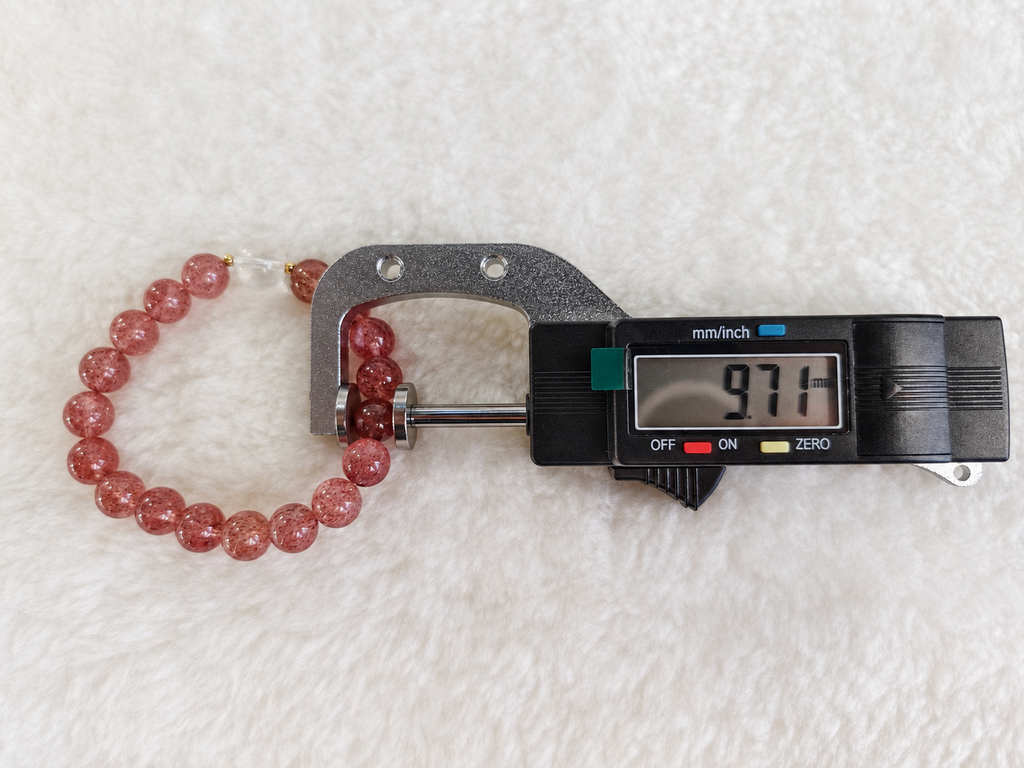 Strawberry Glow Crystal Bracelet