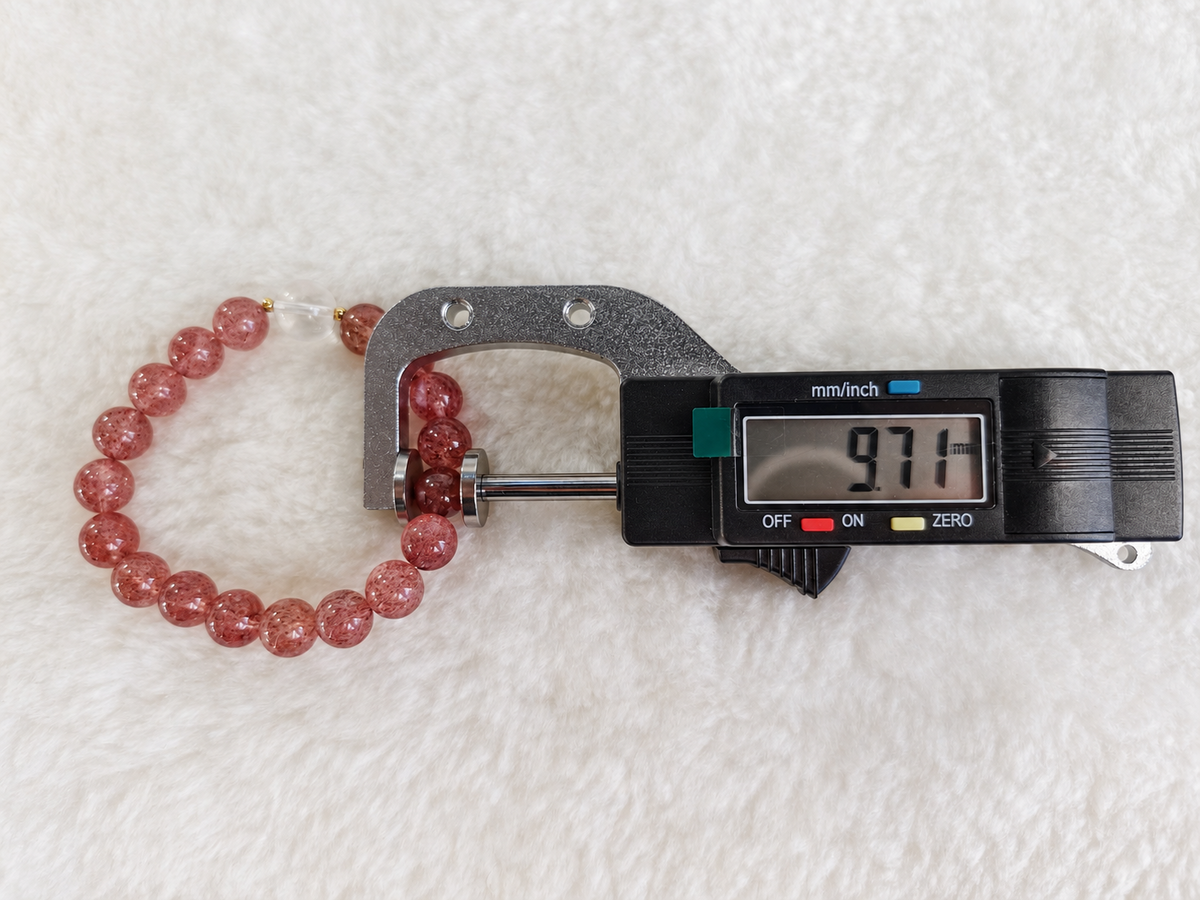Strawberry Glow Crystal Bracelet
