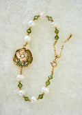 Natural Stone Pearl Bracelet | 24K Gold Plated